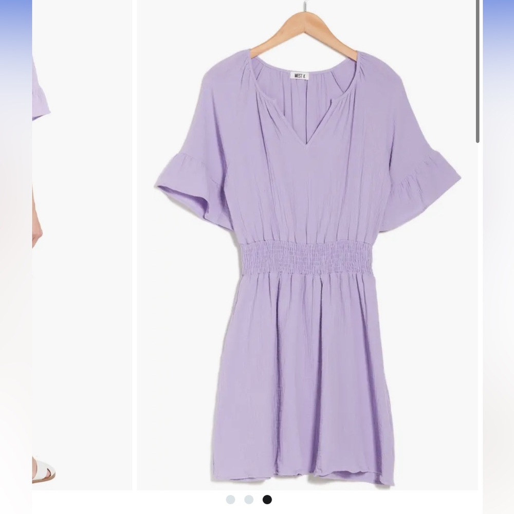 Short Sleeve Gauze Fit & Flare Dress - Picture 5 of 5